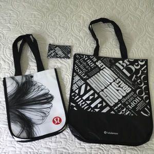 Lululemon shopping bags